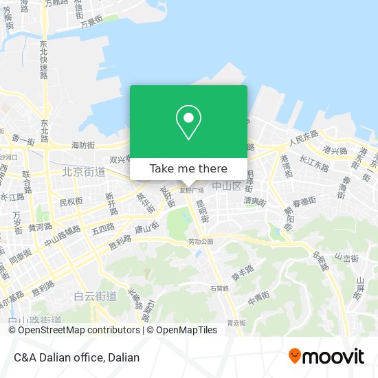 C&A Dalian office map