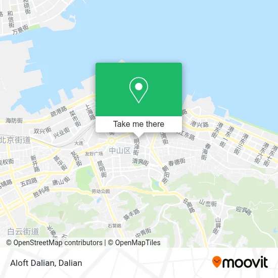 Aloft Dalian map