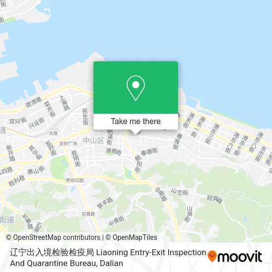 辽宁出入境检验检疫局 Liaoning Entry-Exit Inspection And Quarantine Bureau map