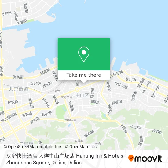 汉庭快捷酒店 大连中山广场店 Hanting Inn & Hotels Zhongshan Square, Dalian map