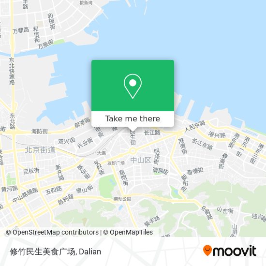 修竹民生美食广场 map