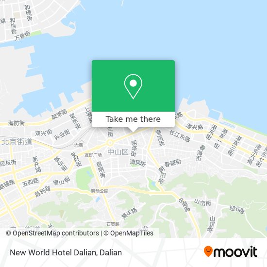 New World Hotel Dalian map