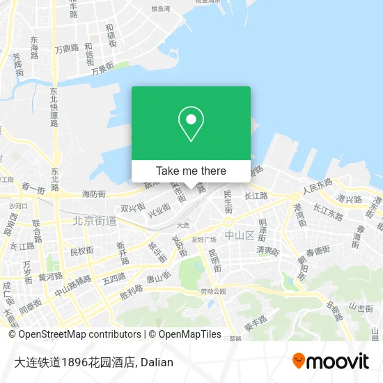 大连铁道1896花园酒店 map