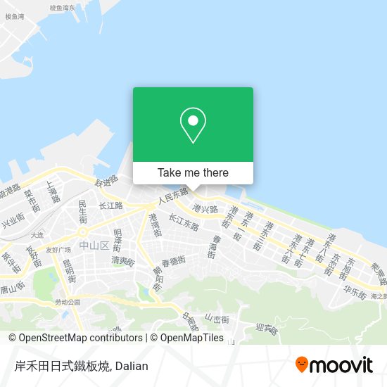 岸禾田日式鐵板燒 map