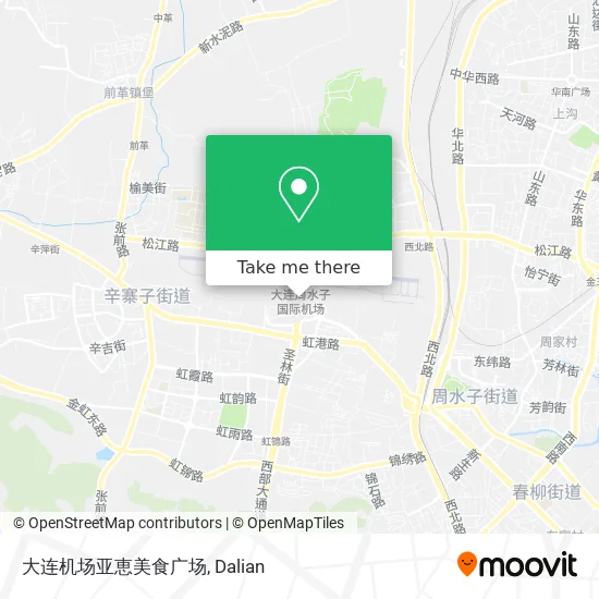 大连机场亚恵美食广场 map