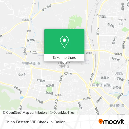 China Eastern VIP Check-in map