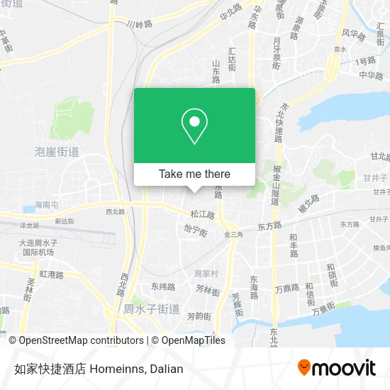 如家快捷酒店 Homeinns map