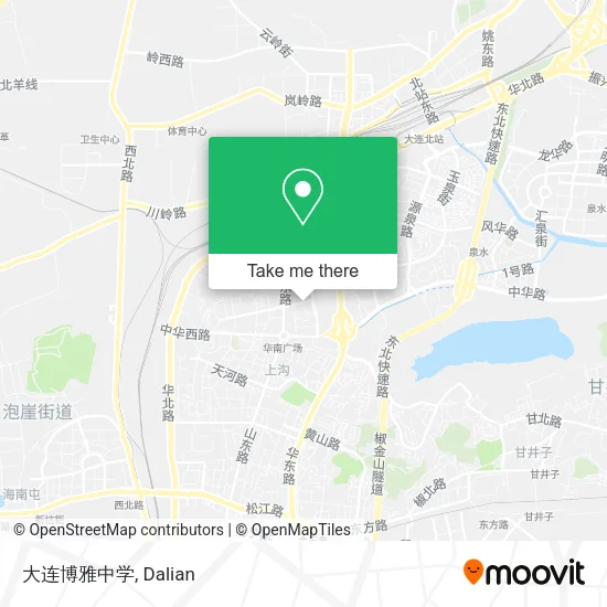 大连博雅中学 map