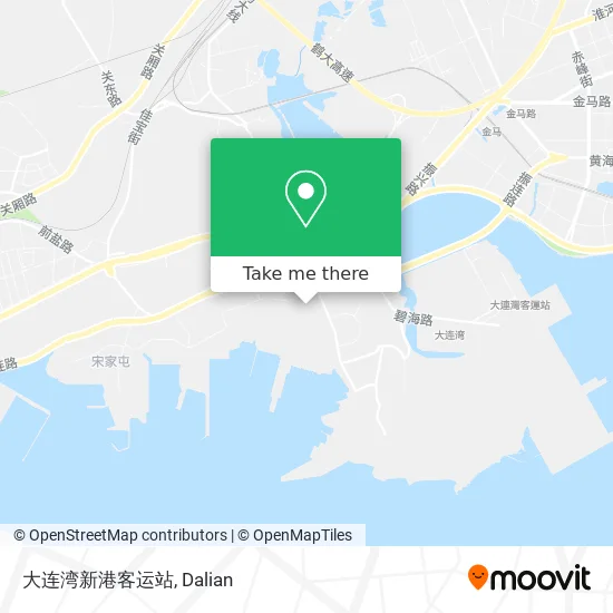 大连湾新港客运站 map