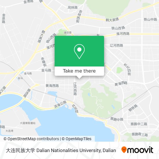 大连民族大学 Dalian Nationalities University map