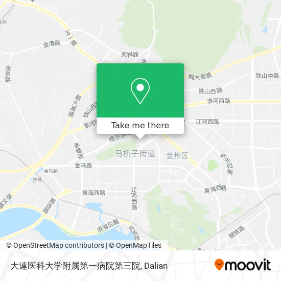 大連医科大学附属第一病院第三院 map