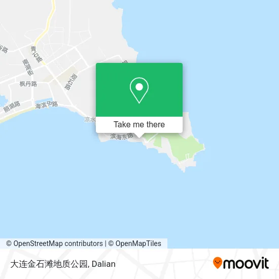 大连金石滩地质公园 map