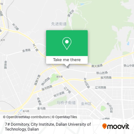 7# Dormitory, City Institute, Dalian University of Technology map