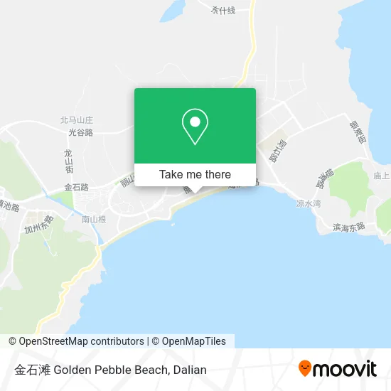 金石滩 Golden Pebble Beach map