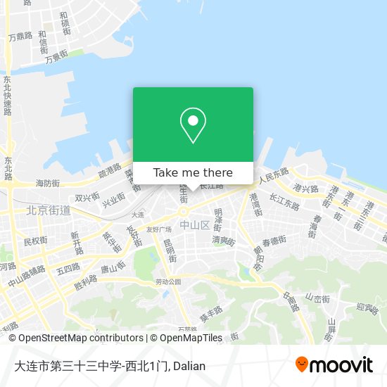 大连市第三十三中学-西北1门 map