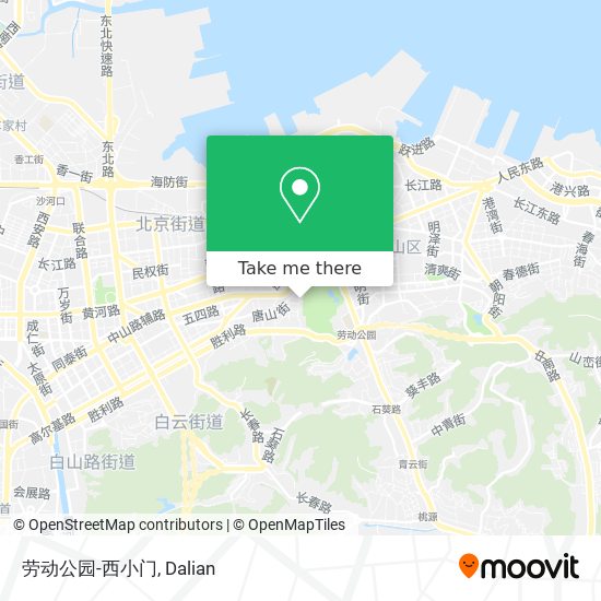 劳动公园-西小门 map