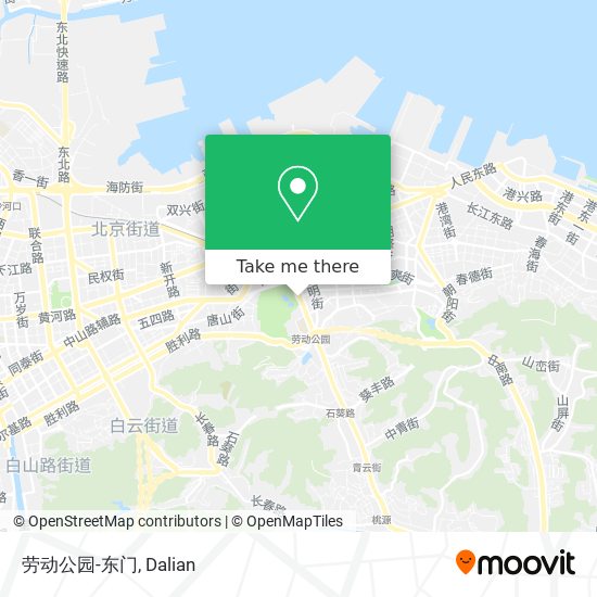 劳动公园-东门 map