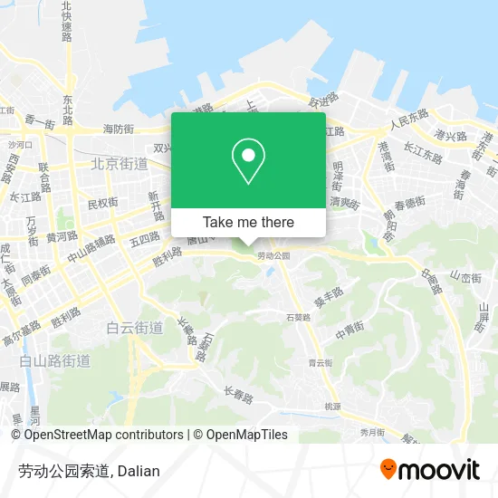 劳动公园索道 map