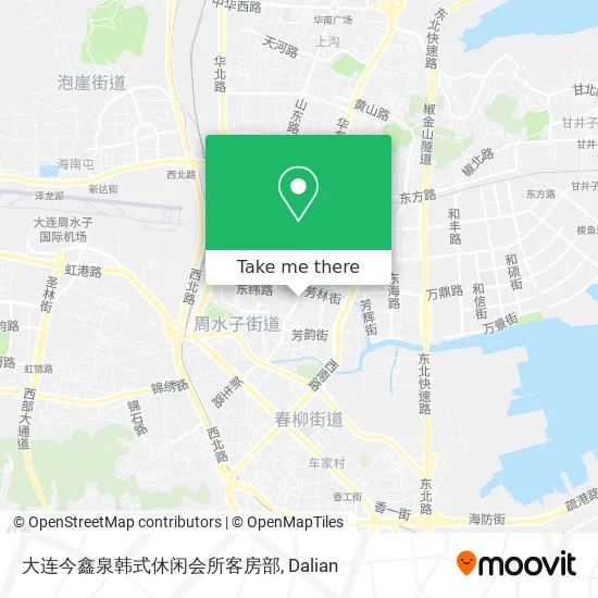 大连今鑫泉韩式休闲会所客房部 map