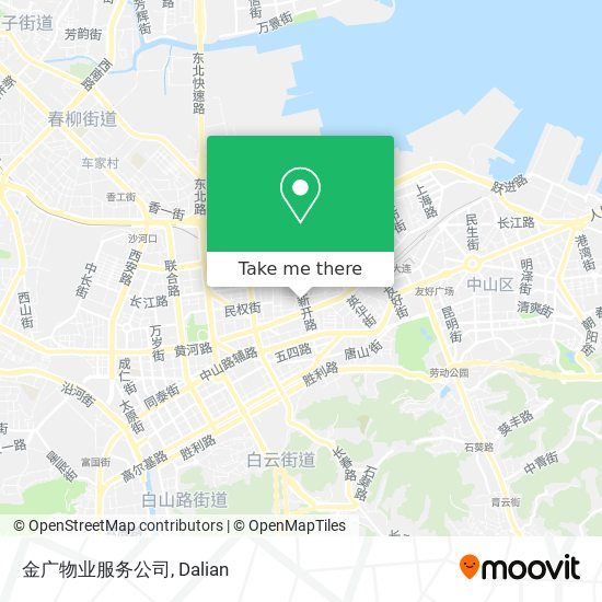 金广物业服务公司 map