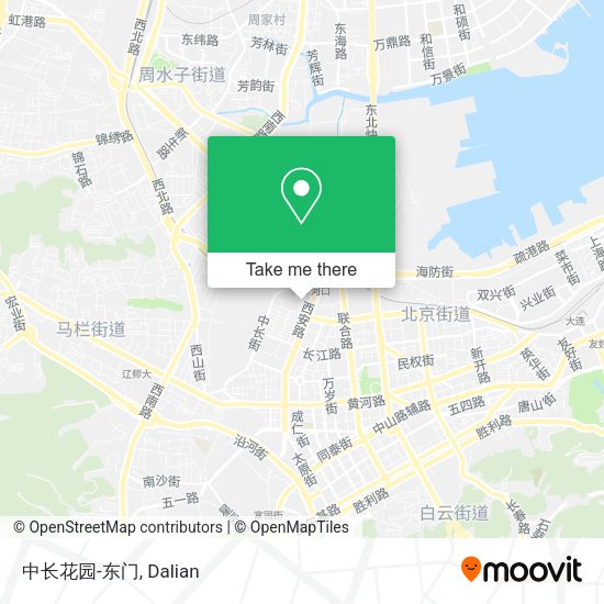 中长花园-东门 map