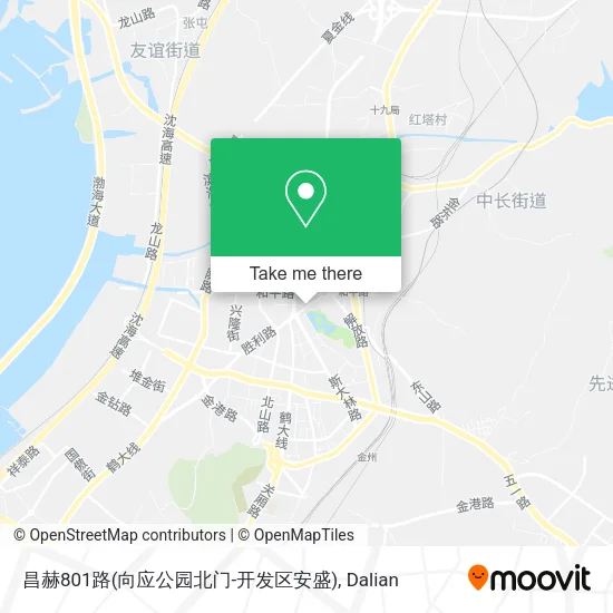 昌赫801路(向应公园北门-开发区安盛) map