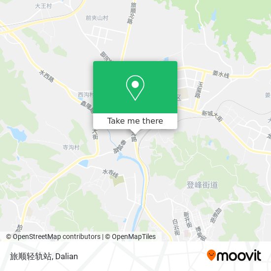 旅顺轻轨站 map