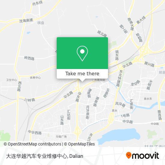 大连华越汽车专业维修中心 map