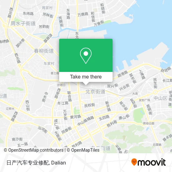 日产汽车专业修配 map