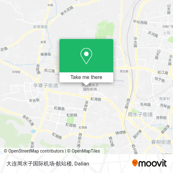 大连周水子国际机场-航站楼 map