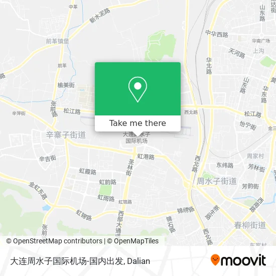 大连周水子国际机场-国内出发 map