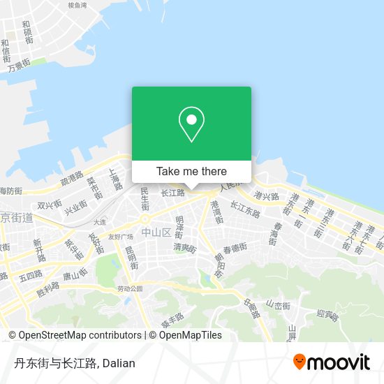 丹东街与长江路 map