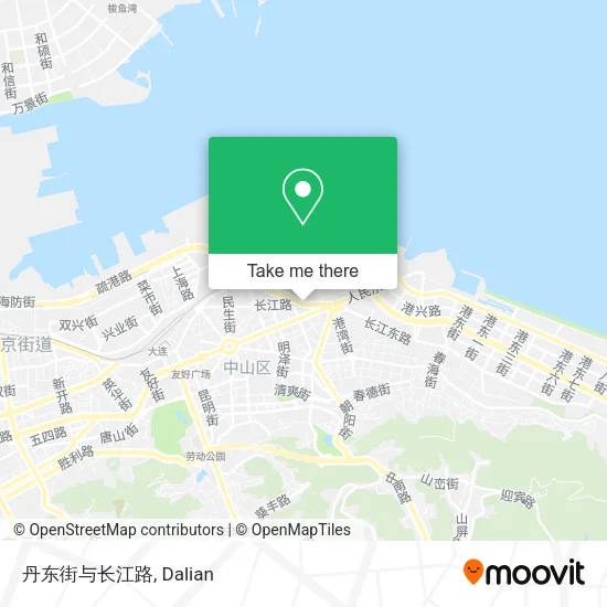 丹东街与长江路 map