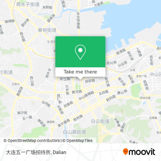 大连五一广场招待所 map
