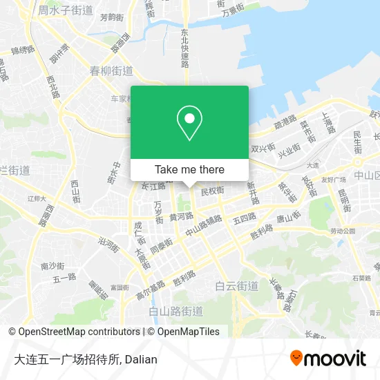 大连五一广场招待所 map
