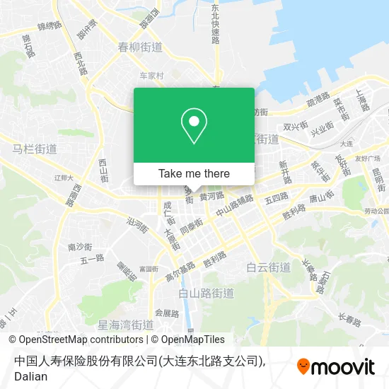 中国人寿保险股份有限公司(大连东北路支公司) map