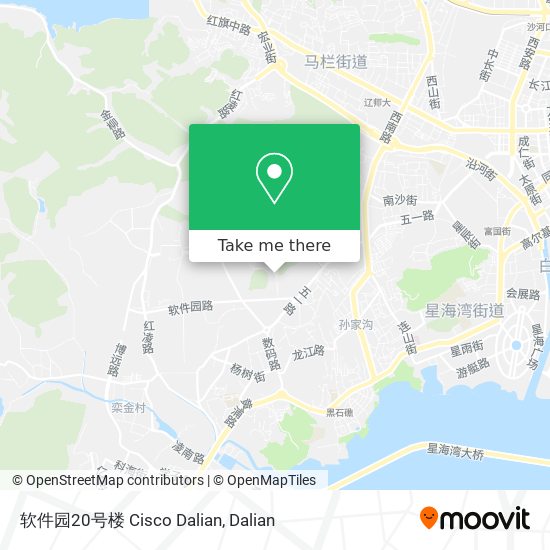 软件园20号楼 Cisco Dalian map