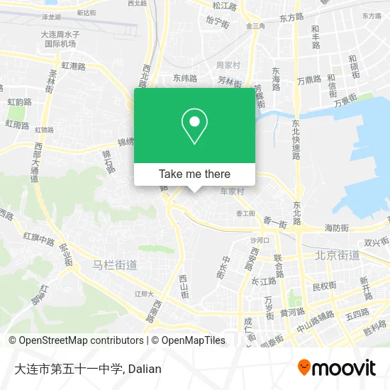 大连市第五十一中学 map