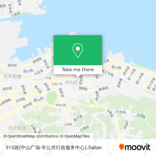 515路(中山广场-市公共行政服务中心) map