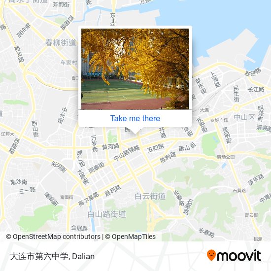 大连市第六中学 map