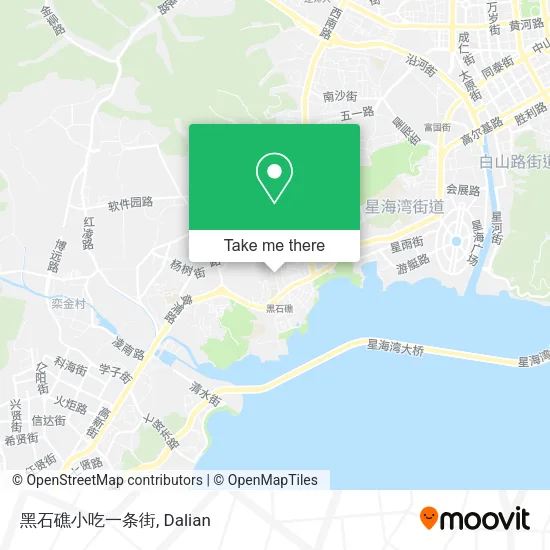 黑石礁小吃一条街 map