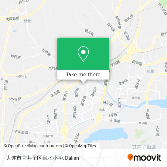 大连市甘井子区泉水小学 map