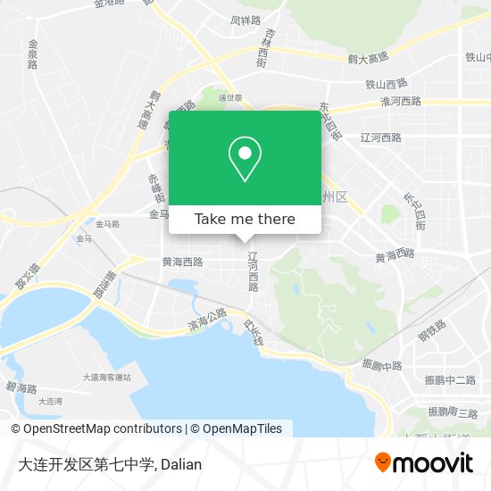 大连开发区第七中学 map