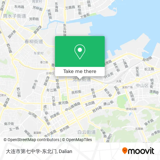 大连市第七中学-东北门 map