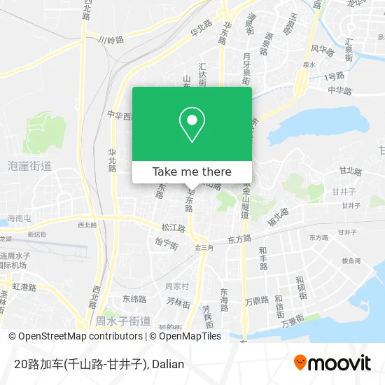 20路加车(千山路-甘井子) map