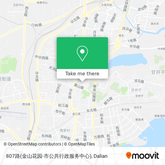 807路(金山花园-市公共行政服务中心) map