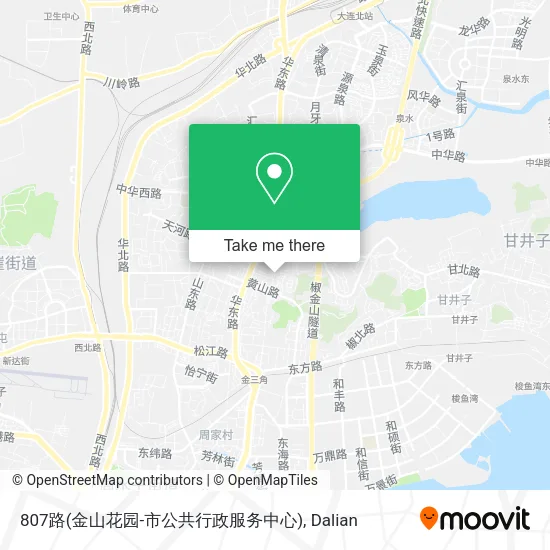 807路(金山花园-市公共行政服务中心) map