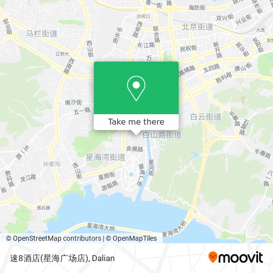 速8酒店(星海广场店) map