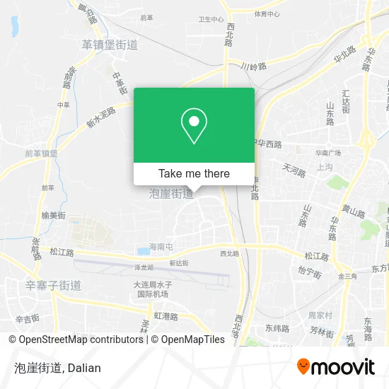 泡崖街道 map