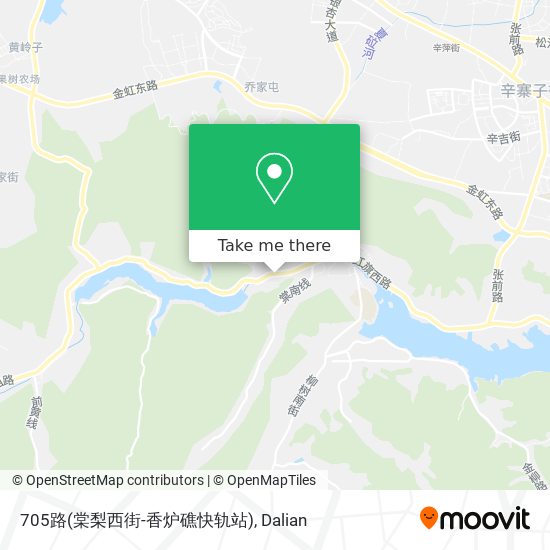 705路(棠梨西街-香炉礁快轨站) map